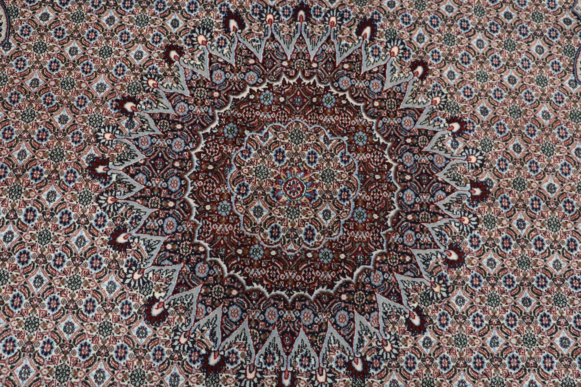 Handgeknüpfter Moud Perserteppich, 195 × 280 cm, Wolle