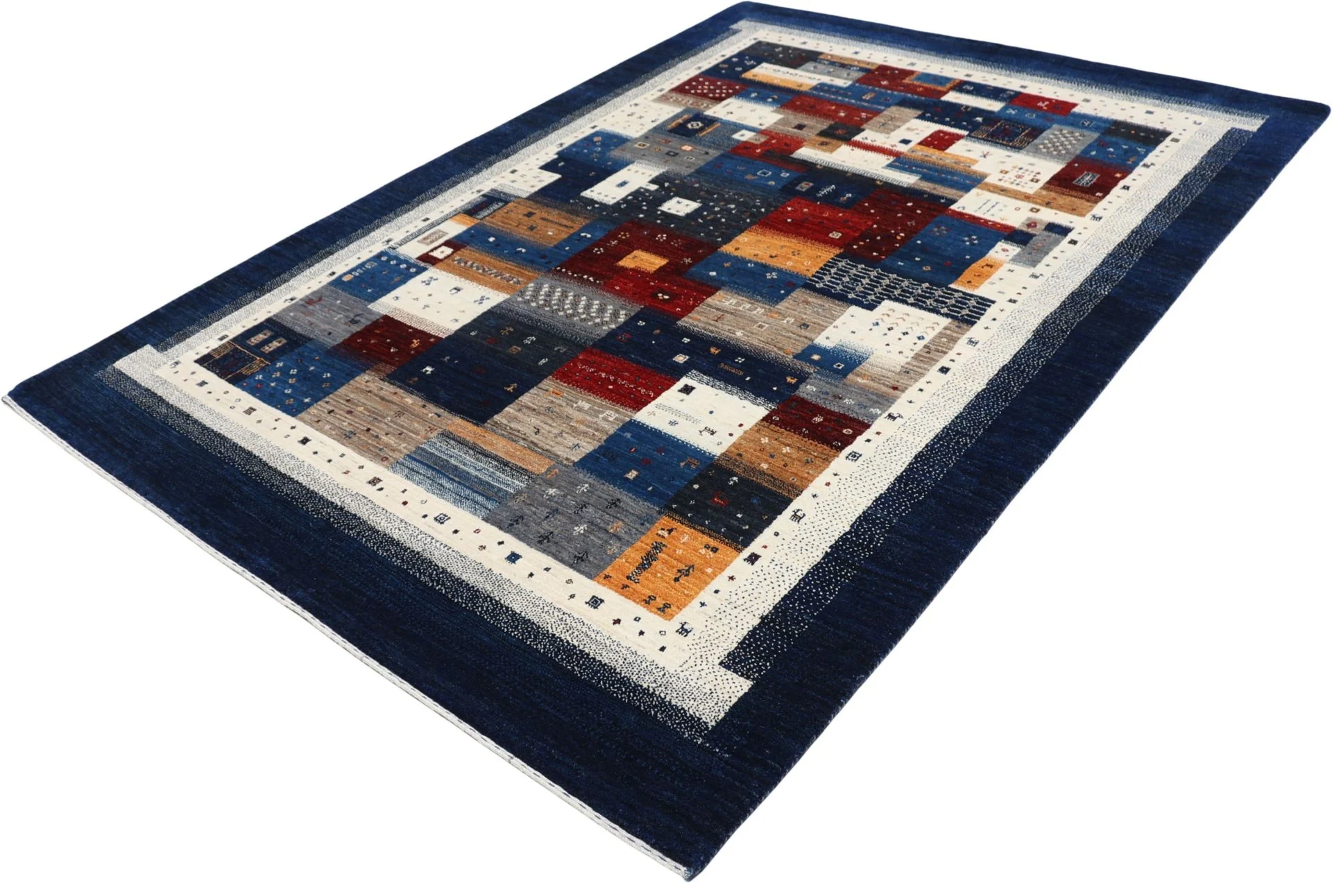 orientteppich-loribaft-178-x-250-cm-schurwolle-handgeknupft-46 Loribaft Orientteppich aus Indien, 178 × 250 cm
