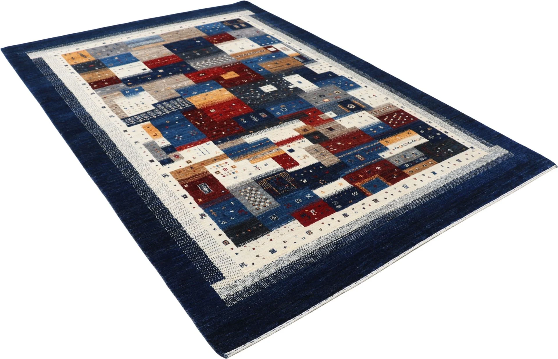 orientteppich-loribaft-178-x-250-cm-schurwolle-handgeknupft-48 Loribaft Orientteppich aus Indien, 178 × 250 cm