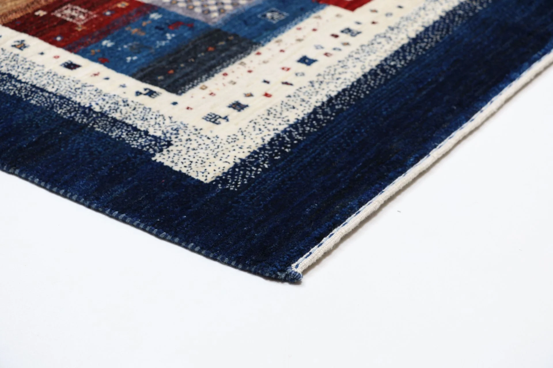 orientteppich-loribaft-206-x-209-cm-schurwolle-handgeknupft-21 Loribaft Orientteppich aus Indien, 206 × 209 cm