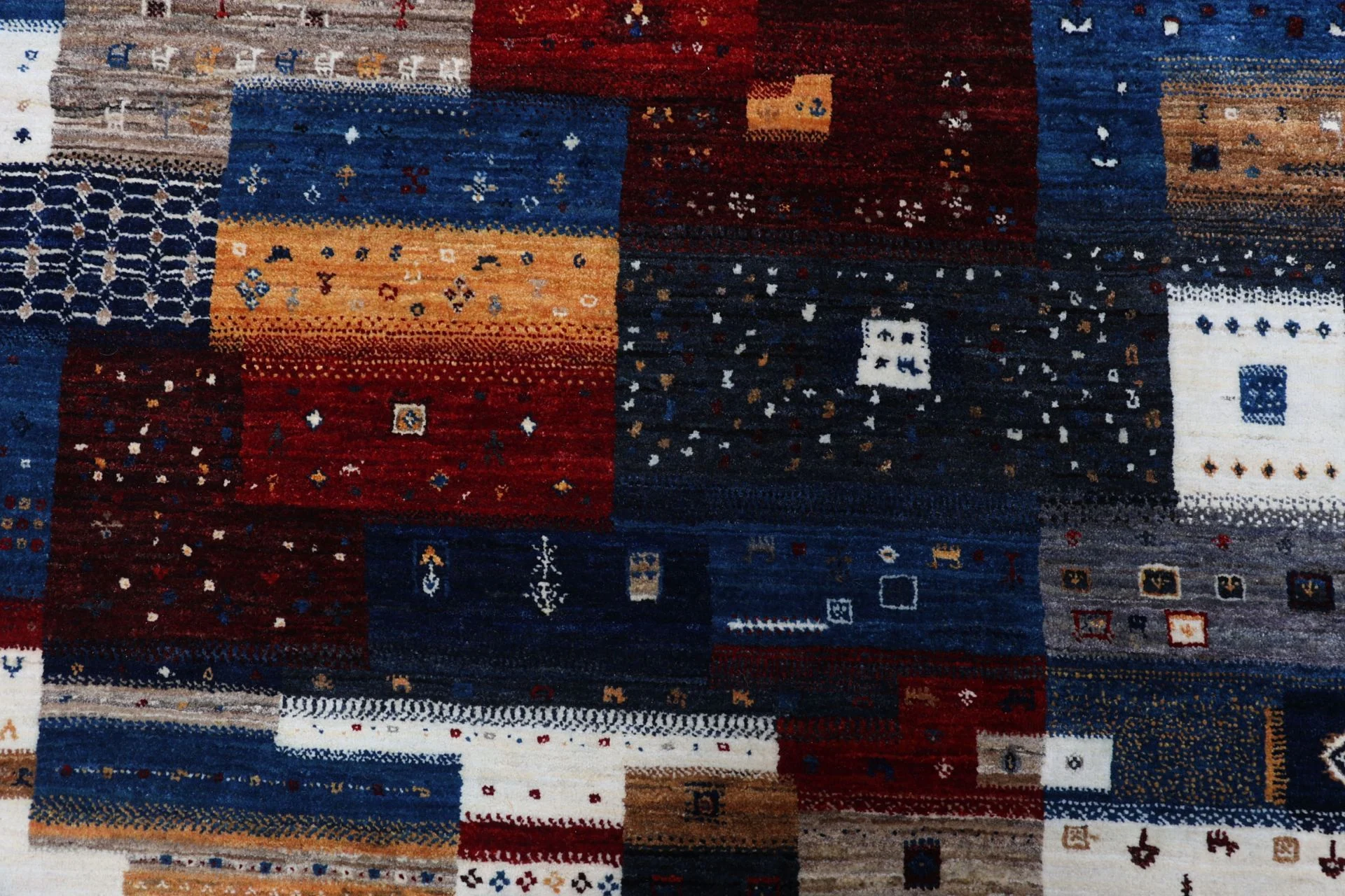 orientteppich-loribaft-206-x-209-cm-schurwolle-handgeknupft-27 Loribaft Orientteppich aus Indien, 206 × 209 cm
