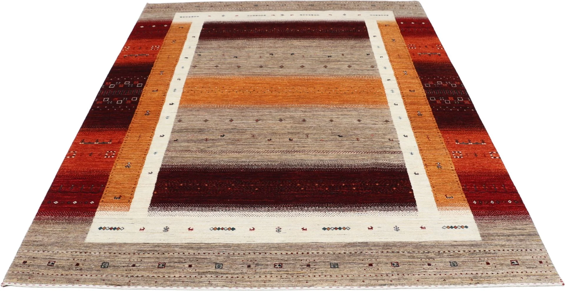 Handgeknüpfter Loribaft Orientteppich, 201 × 260 cm, Wolle
