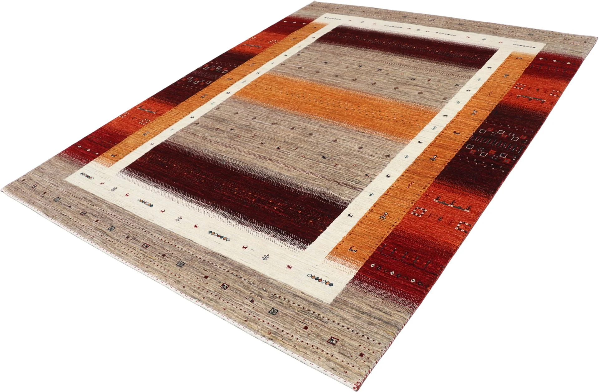 Handgeknüpfter Loribaft Orientteppich, 201 × 260 cm, Wolle