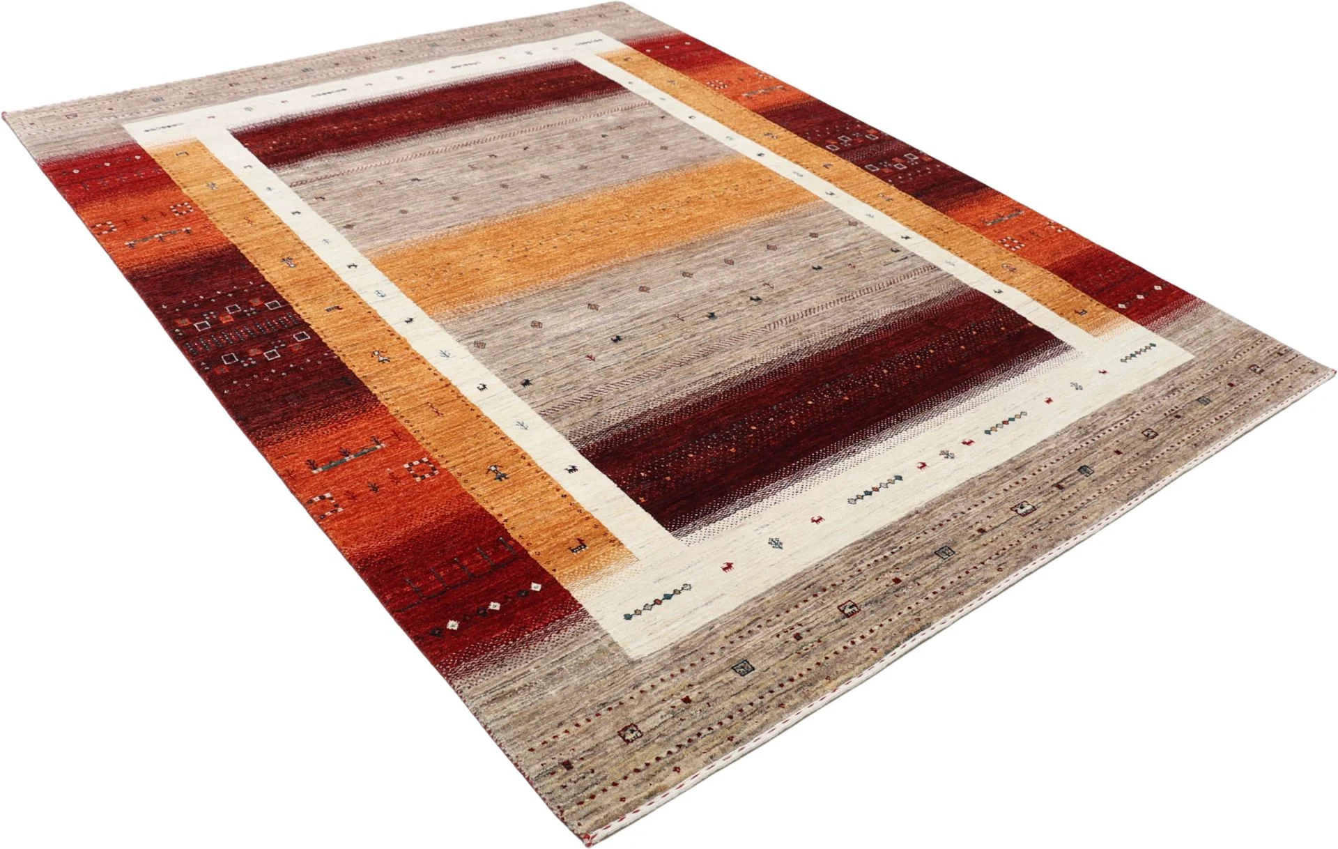 Handgeknüpfter Loribaft Orientteppich, 201 × 260 cm, Wolle