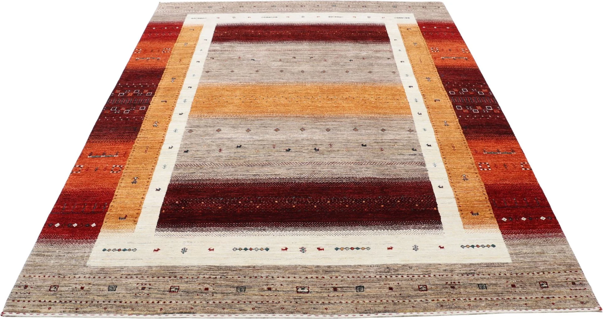 Handgeknüpfter Loribaft Orientteppich, 201 × 260 cm, Wolle