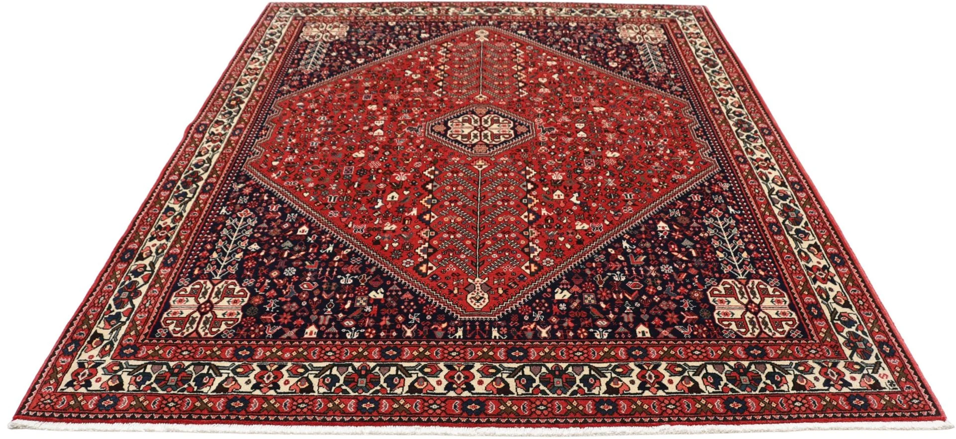 Perserteppich 178 × 243 cm aus Wolle, handgeknüpft