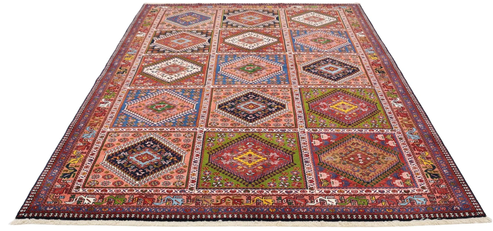 Perserteppich 173 × 235 cm aus Wolle, handgeknüpft