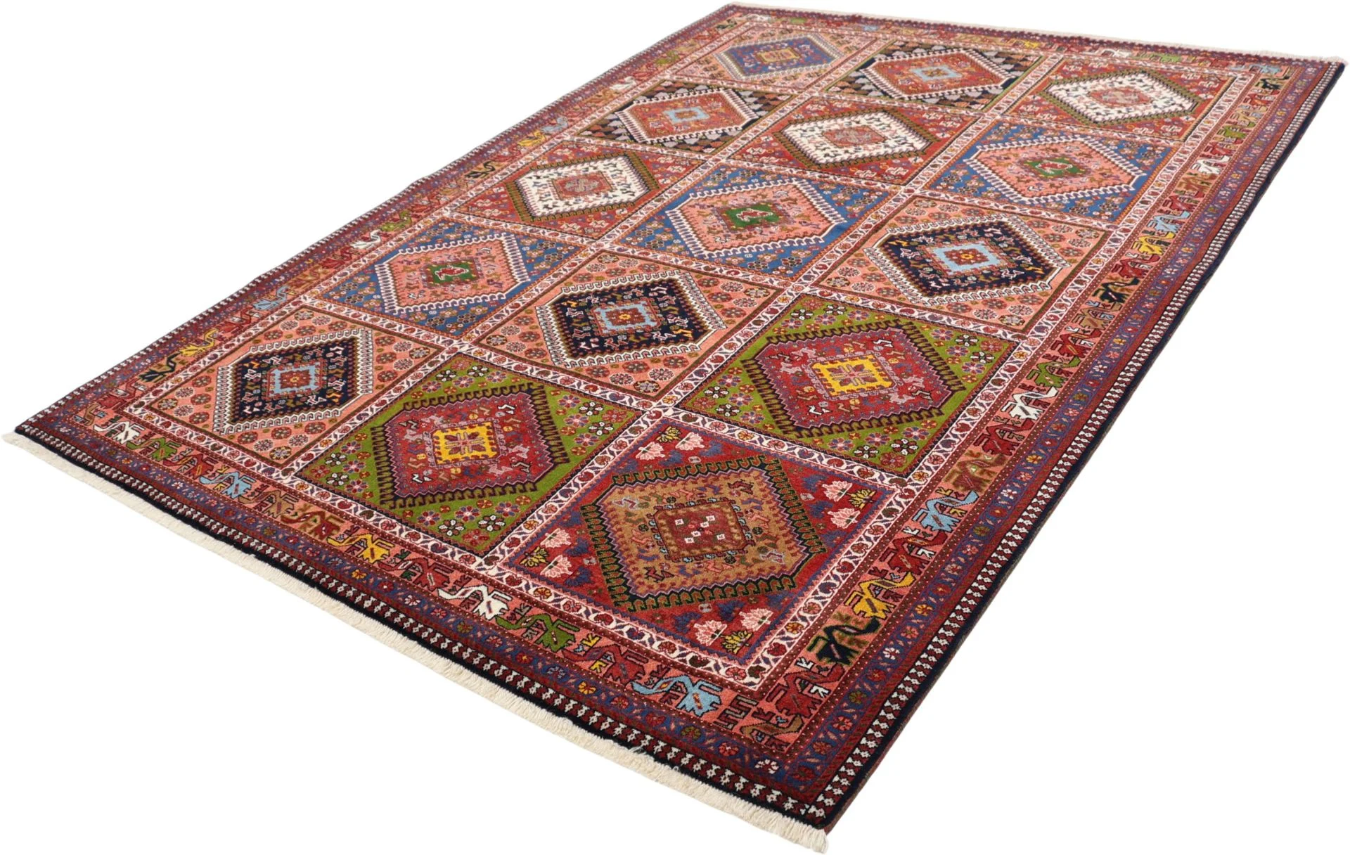 Perserteppich 173 × 235 cm aus Wolle, handgeknüpft