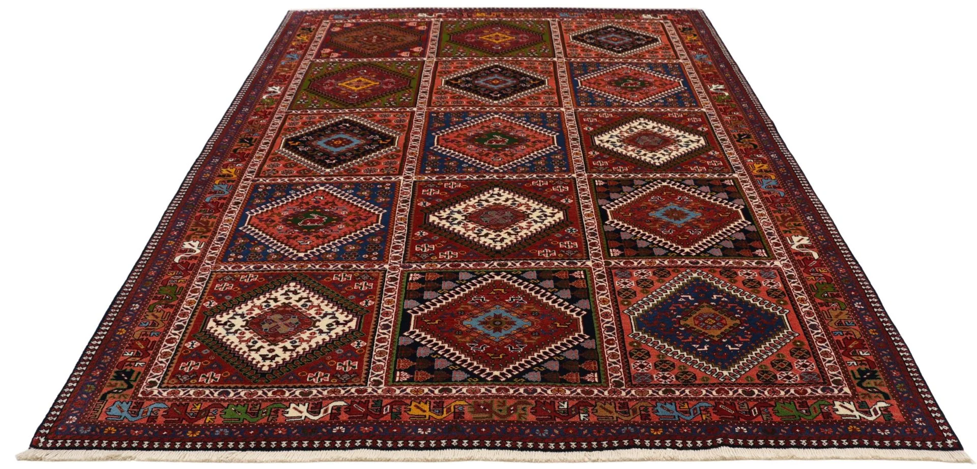 Perserteppich 173 × 235 cm aus Wolle, handgeknüpft