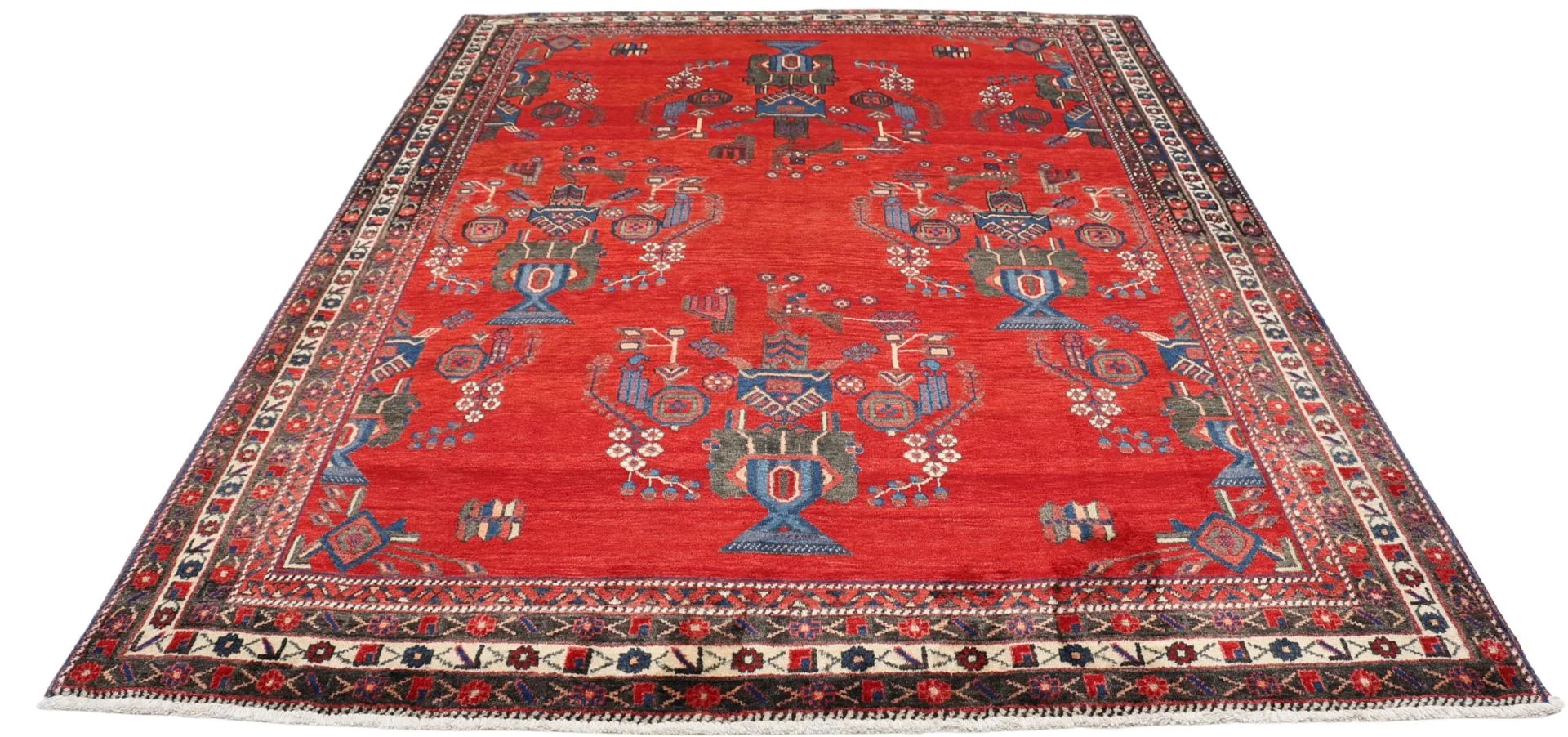 Perserteppich 182 × 238 cm aus Wolle, handgeknüpft