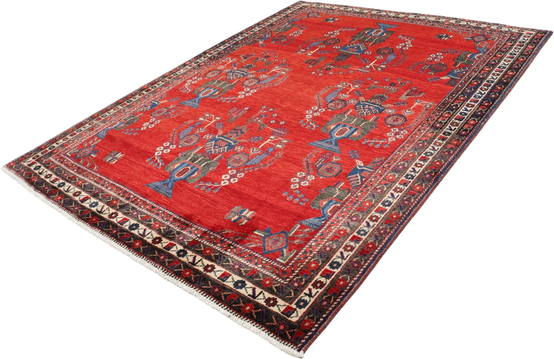 Perserteppich 182 × 238 cm aus Wolle, handgeknüpft