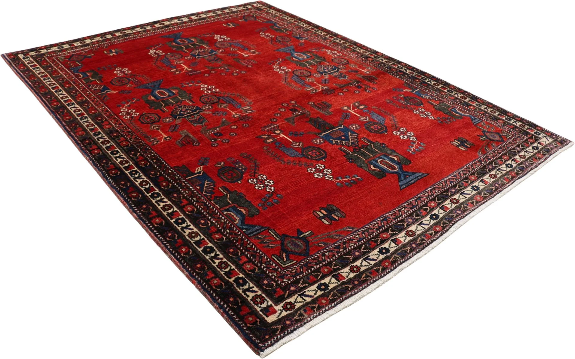 Perserteppich 182 × 238 cm aus Wolle, handgeknüpft
