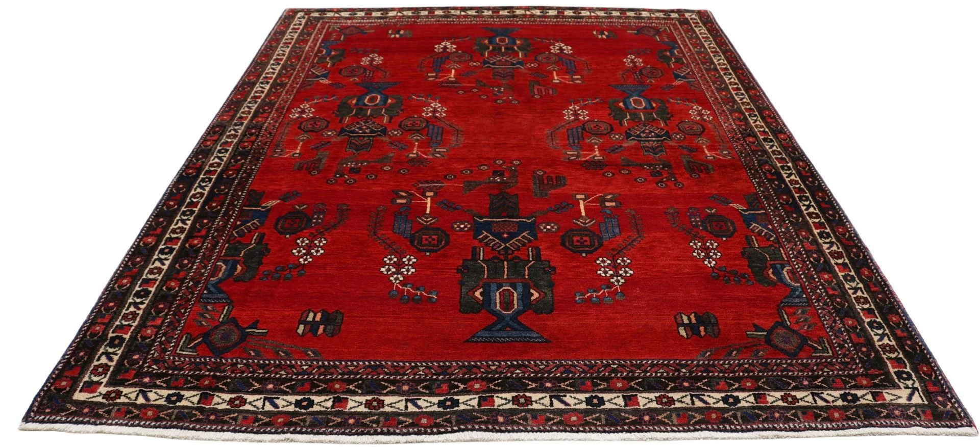 Perserteppich 182 × 238 cm aus Wolle, handgeknüpft