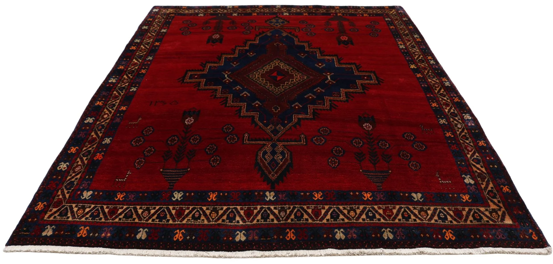 Handgeknüpfter Perserteppich, 180 × 235 cm, Wolle