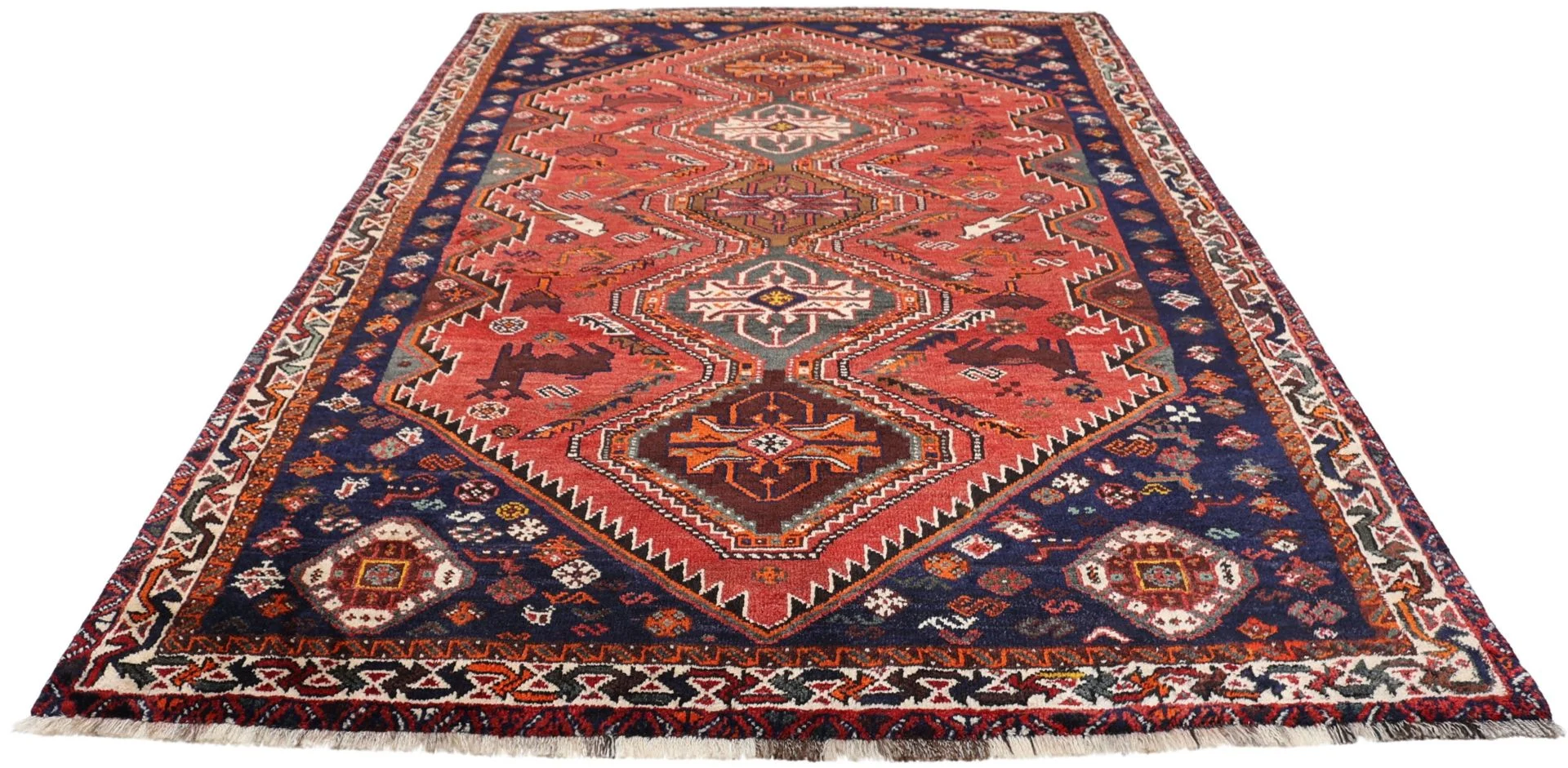 Handgeknüpfter Shiraz Perserteppich 173 × 273 cm