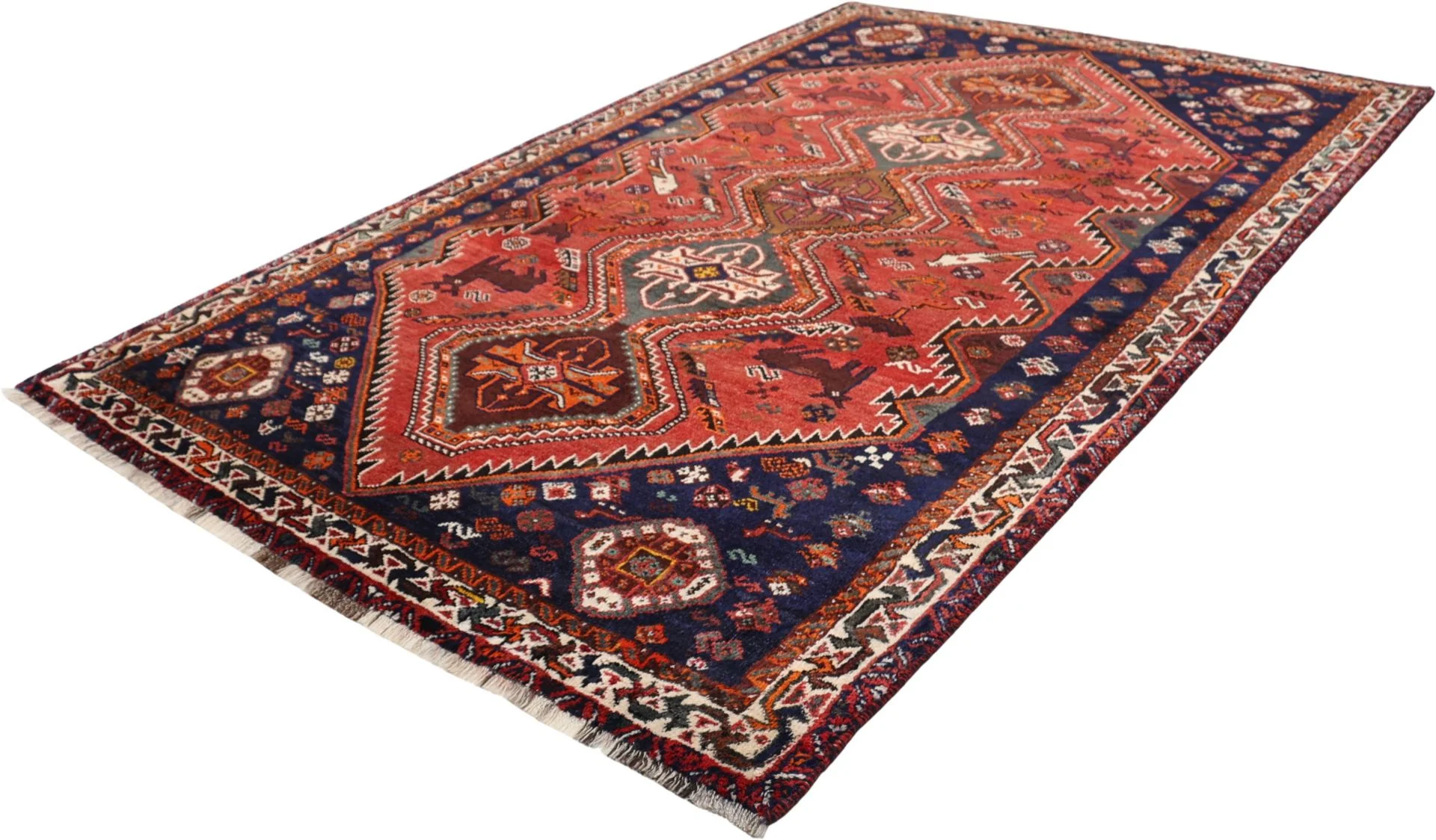 Handgeknüpfter Shiraz Perserteppich 173 × 273 cm