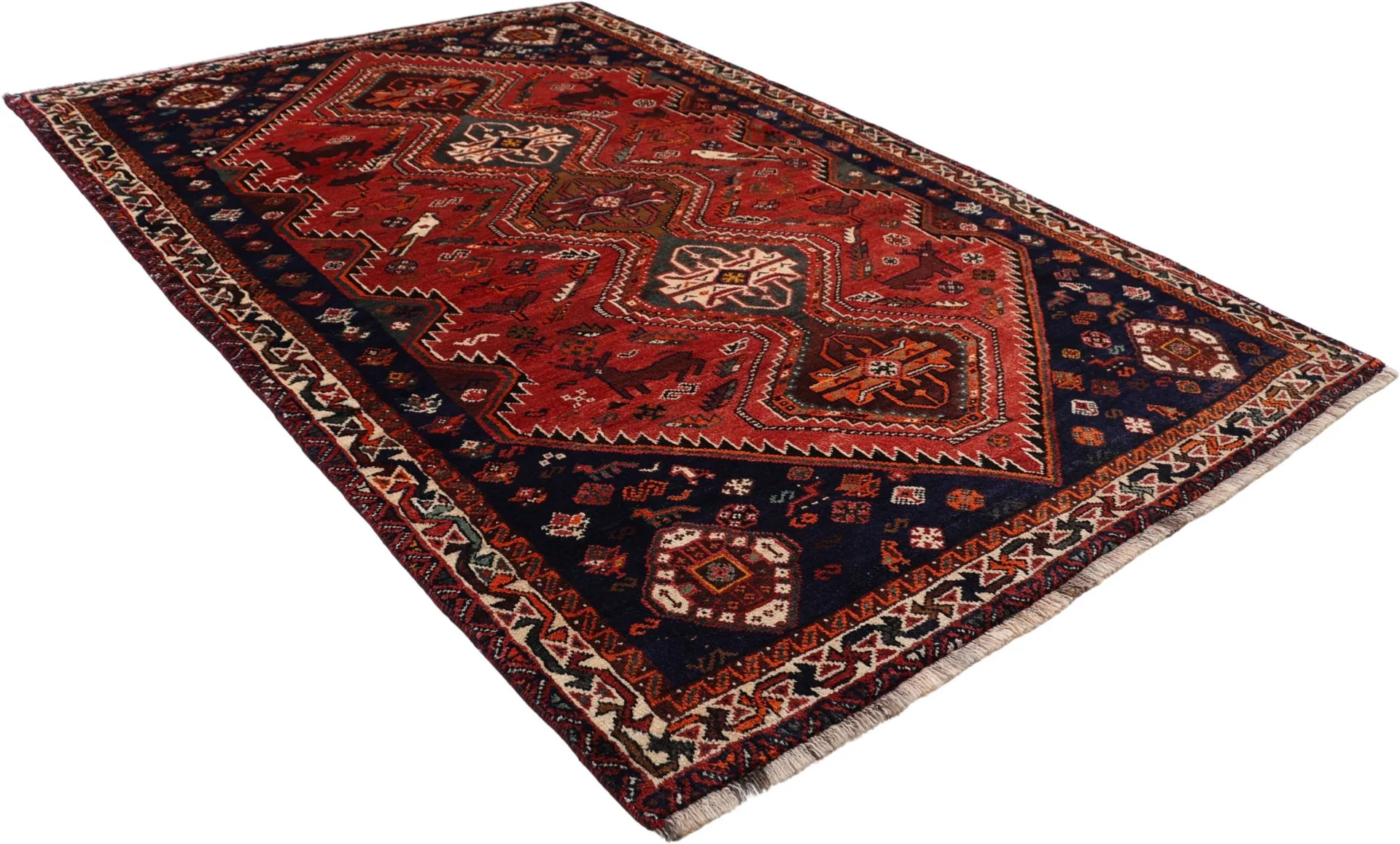 Handgeknüpfter Shiraz Perserteppich 173 × 273 cm
