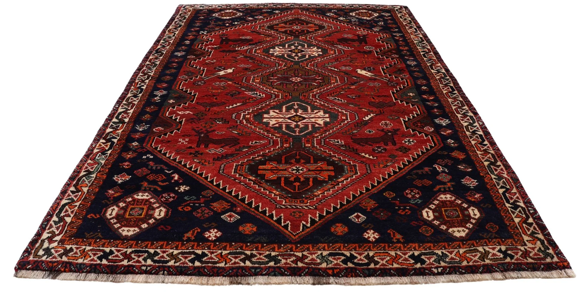Handgeknüpfter Shiraz Perserteppich 173 × 273 cm