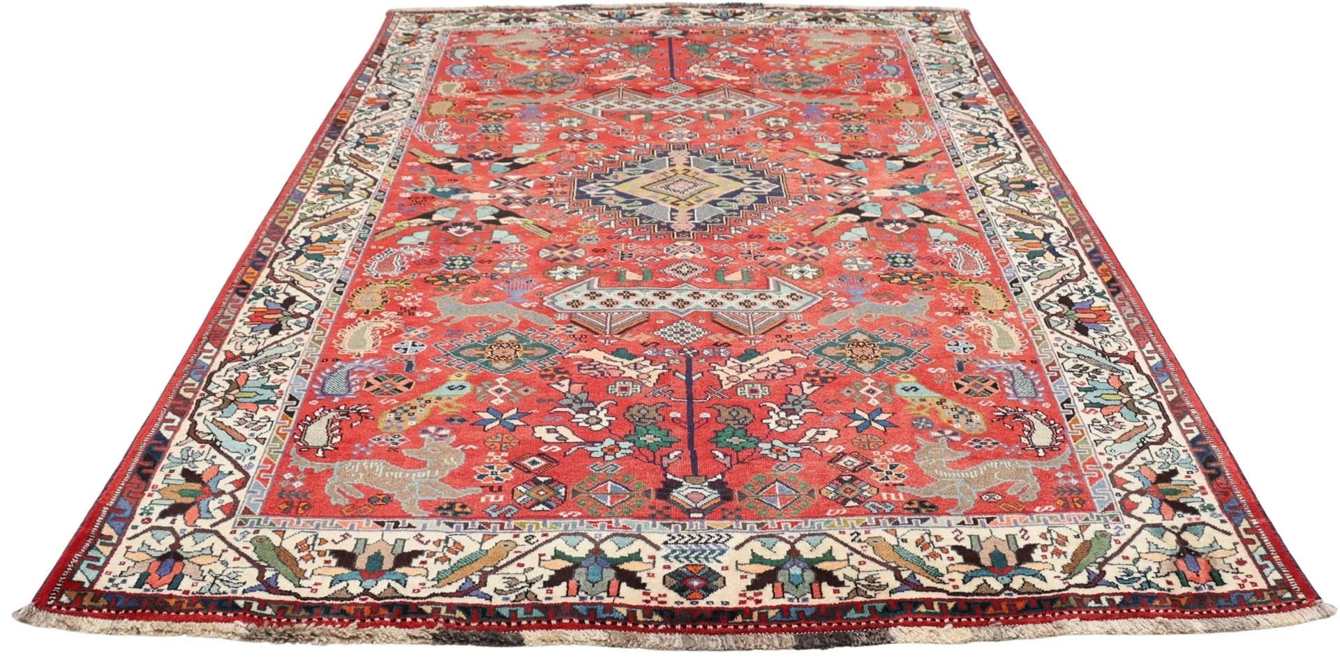 Handgeknüpfter Shiraz Perserteppich 178 × 255 cm