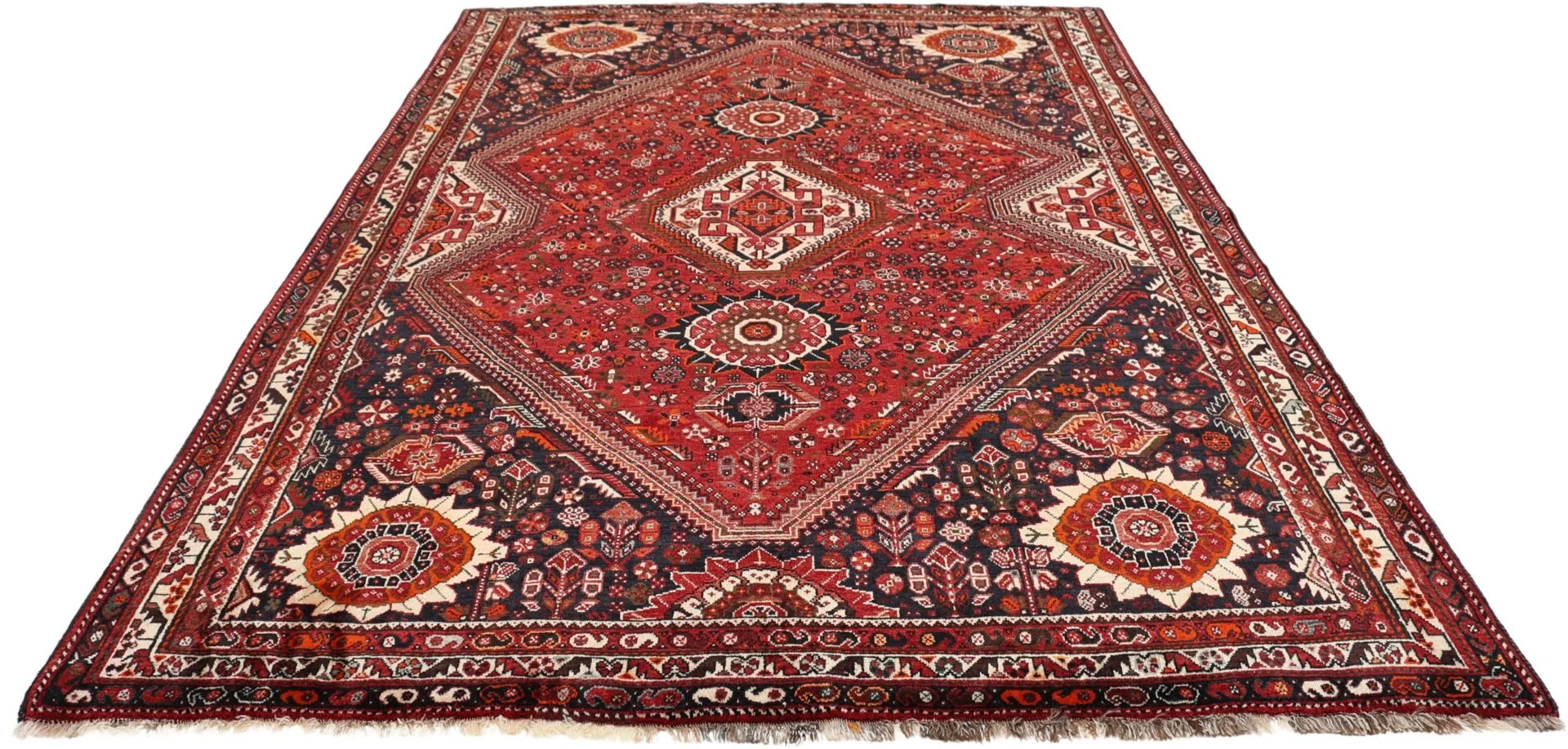 Shiraz Perserteppich 176 × 265 cm aus Wolle, handgeknüpft