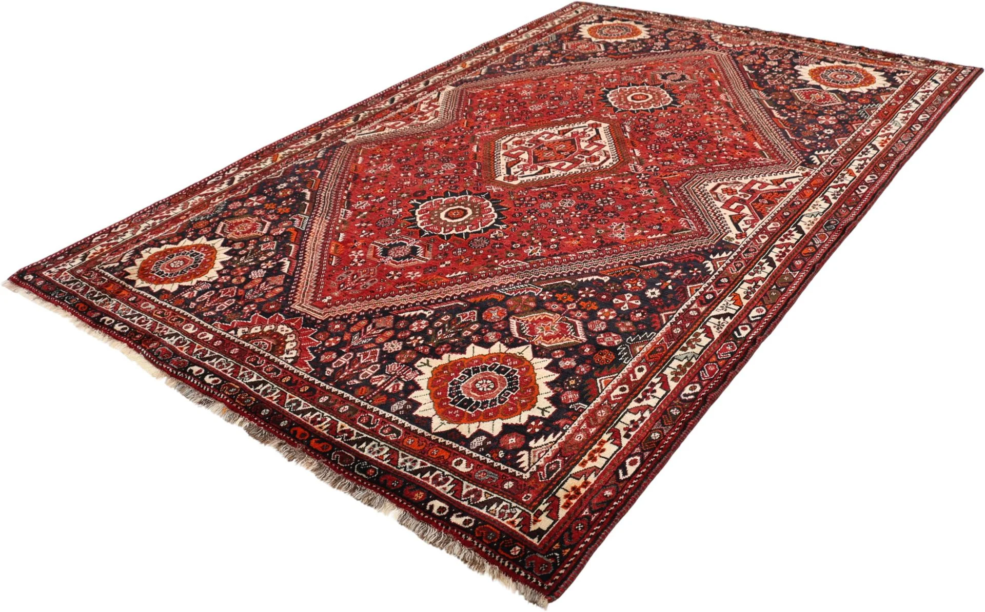 Shiraz Perserteppich 176 × 265 cm aus Wolle, handgeknüpft