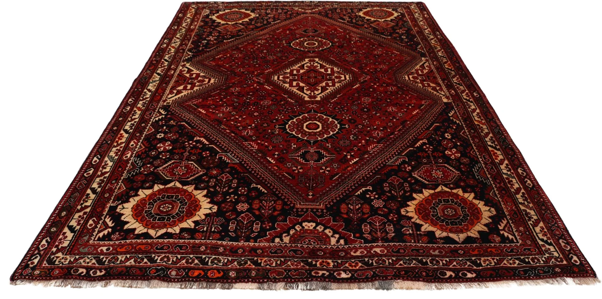 Shiraz Perserteppich 176 × 265 cm aus Wolle, handgeknüpft
