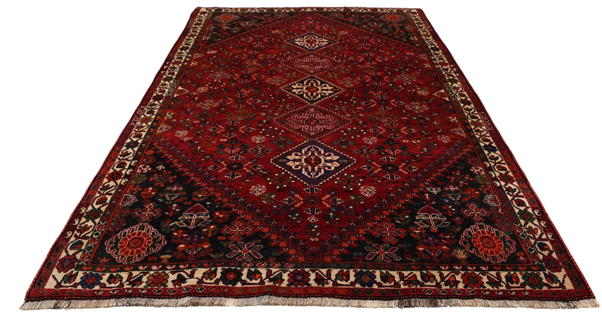 Shiraz Perserteppich 175 × 285 cm aus Wolle, handgeknüpft