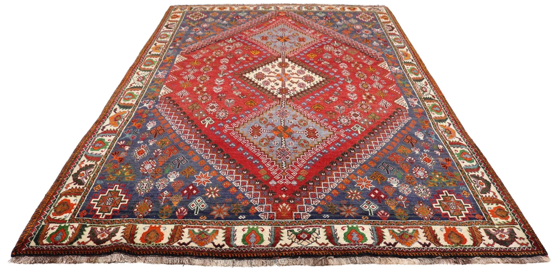 Qashqai Perserteppich 180 × 270 cm aus Wolle, handgeknüpft