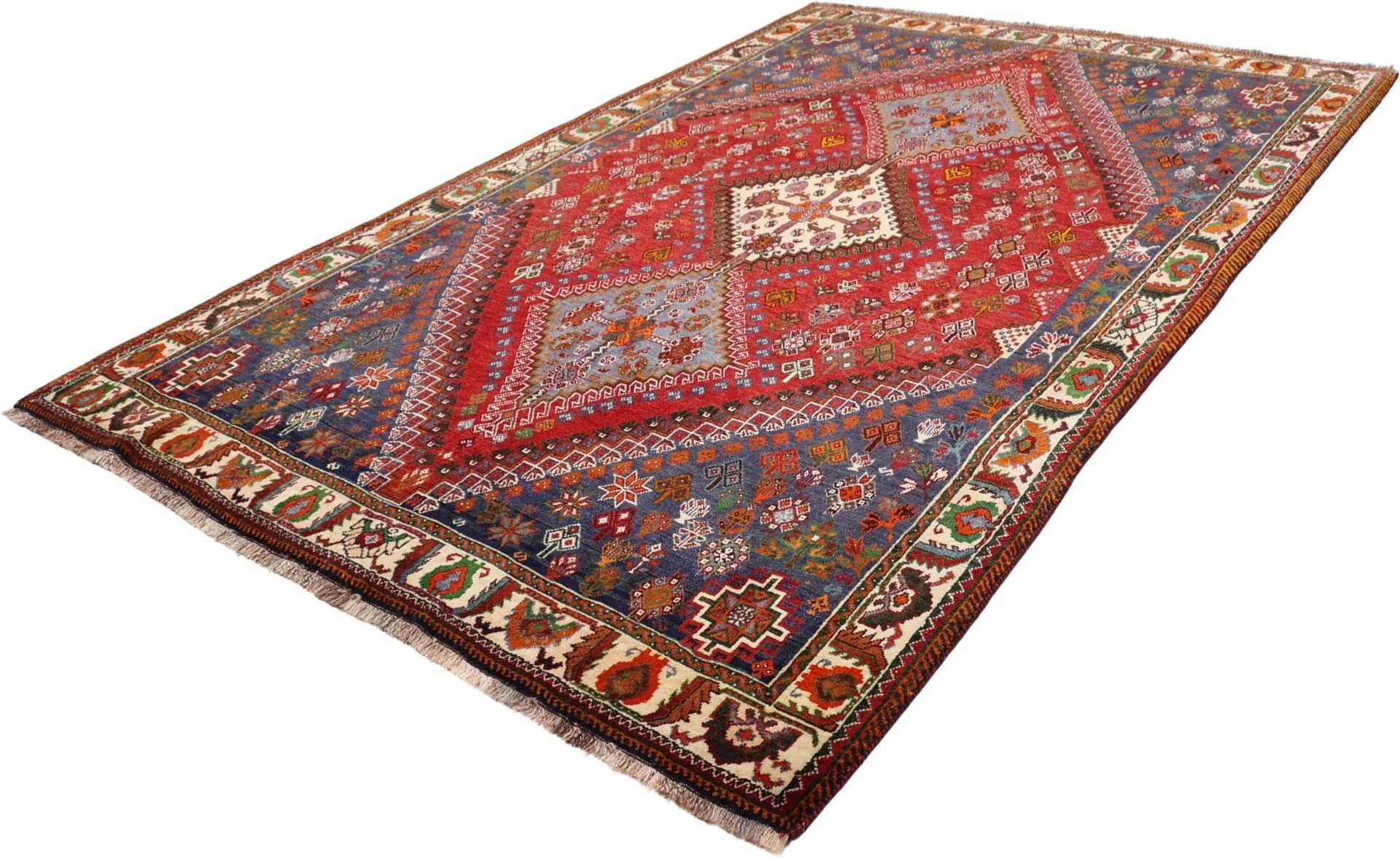 Qashqai Perserteppich 180 × 270 cm aus Wolle, handgeknüpft