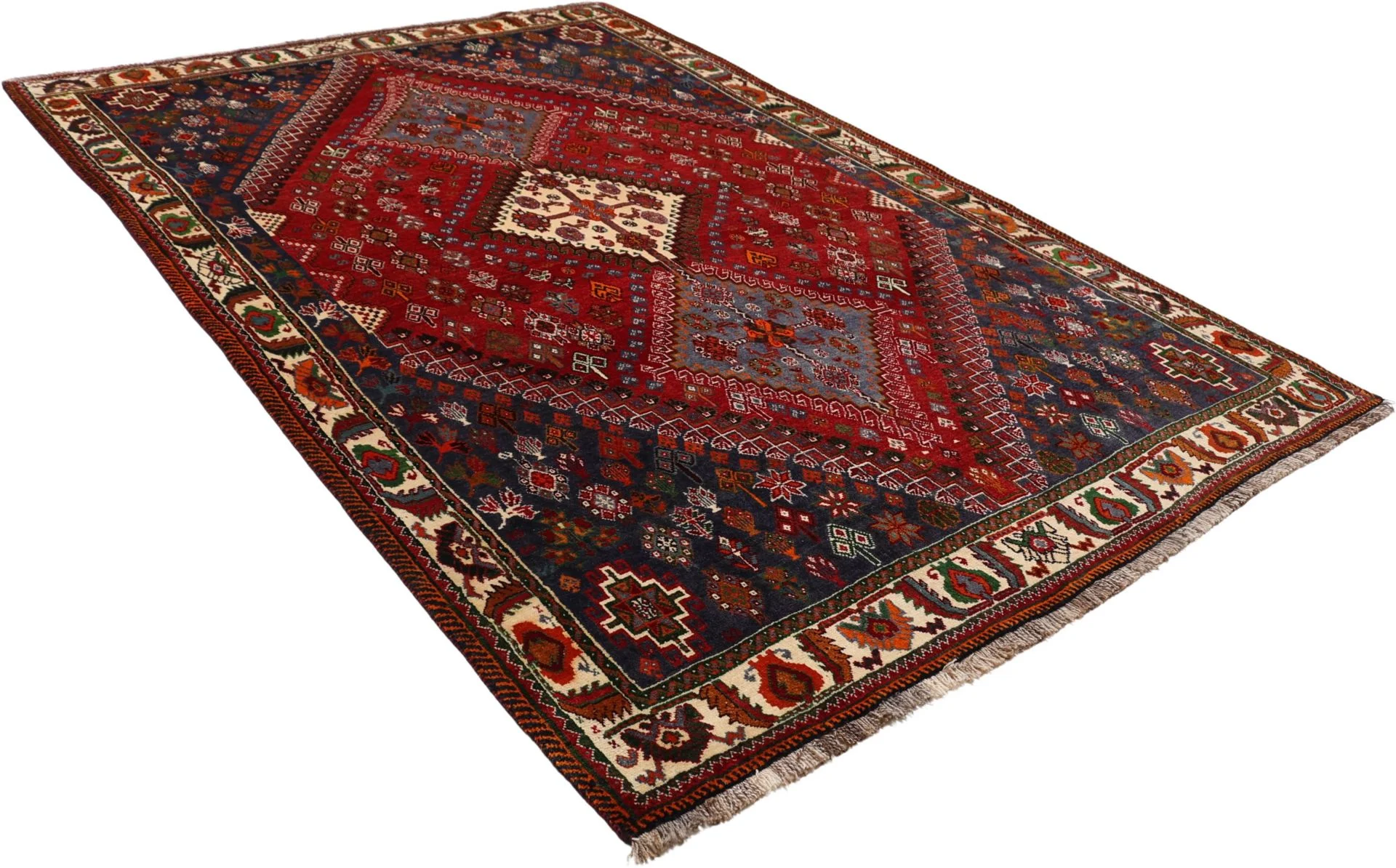 Qashqai Perserteppich 180 × 270 cm aus Wolle, handgeknüpft