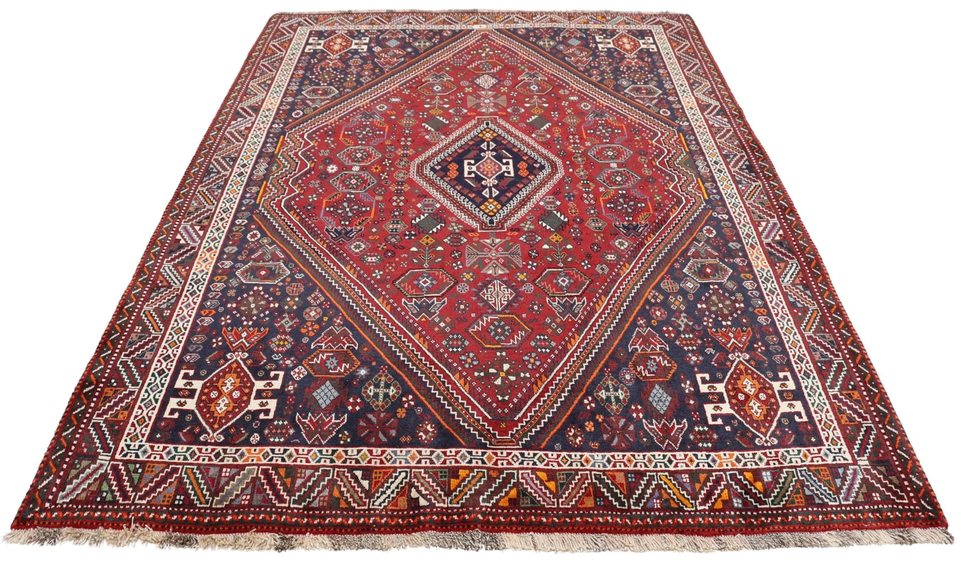 Handgeknüpfter Qashqai Perserteppich 180 × 240 cm