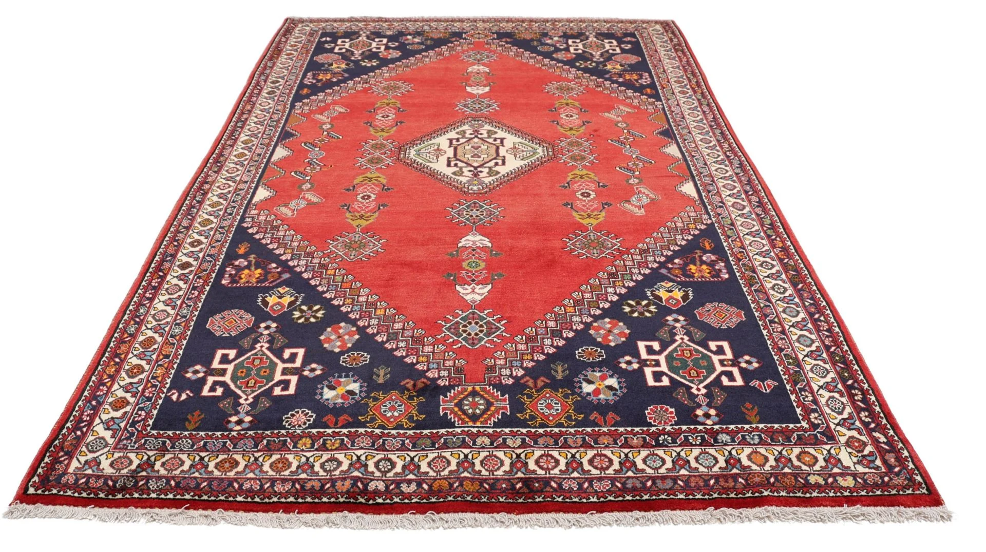 Shiraz Perserteppich aus Iran, 167 × 266 cm