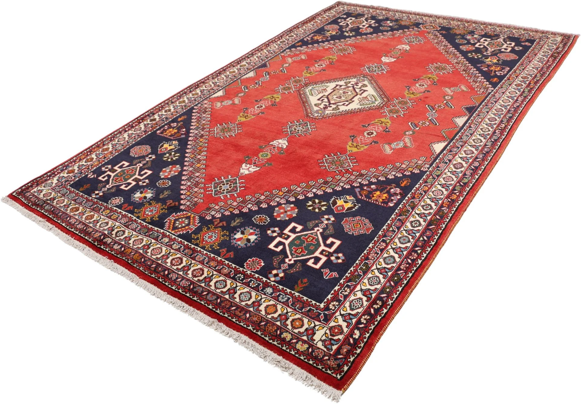 Shiraz Perserteppich aus Iran, 167 × 266 cm