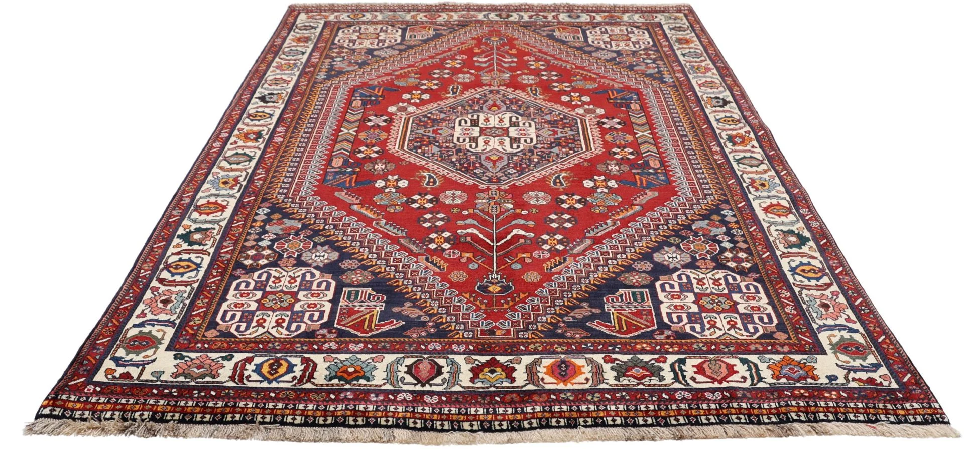 Handgeknüpfter Qashqai Perserteppich 167 × 264 cm