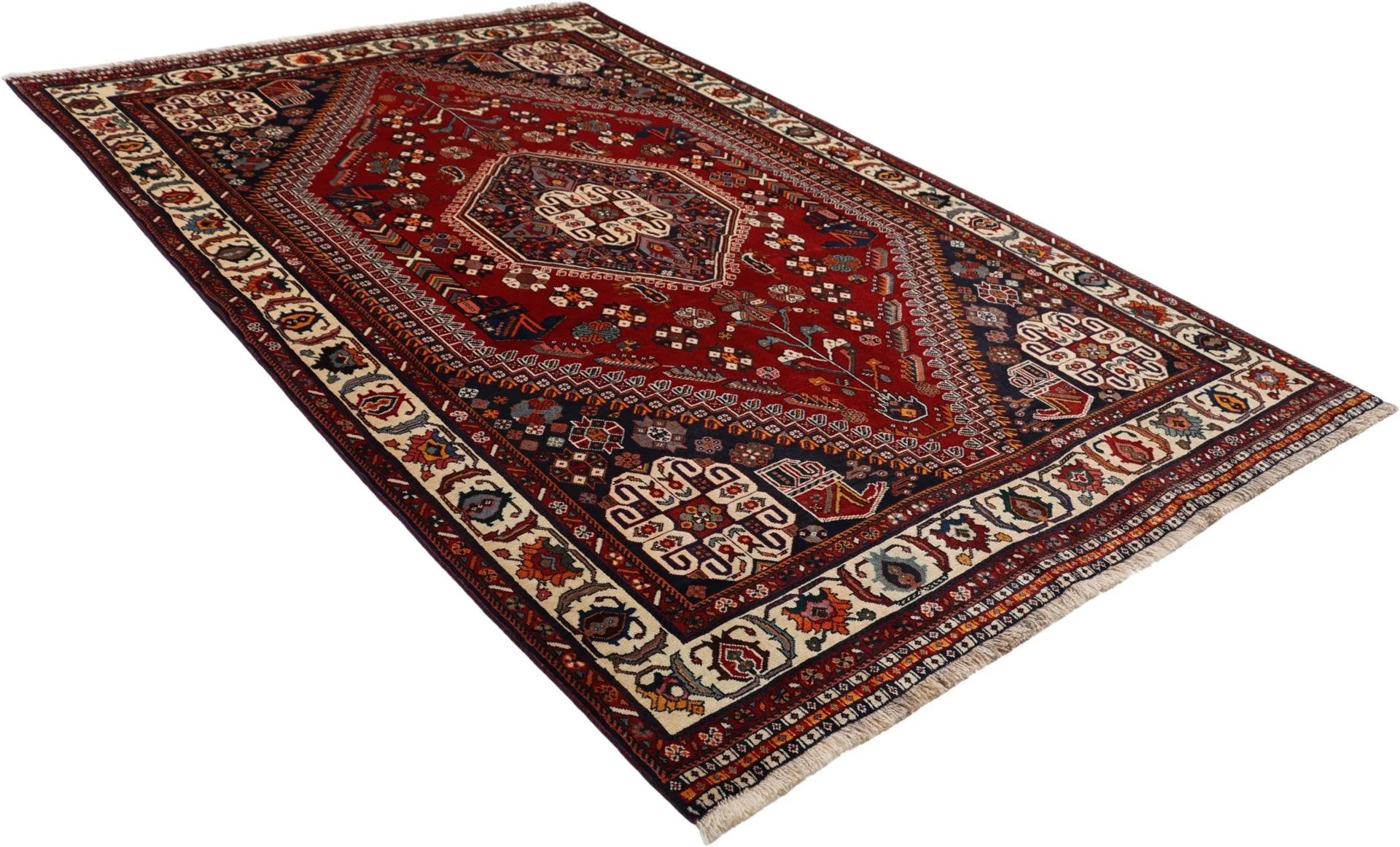 Handgeknüpfter Qashqai Perserteppich 167 × 264 cm