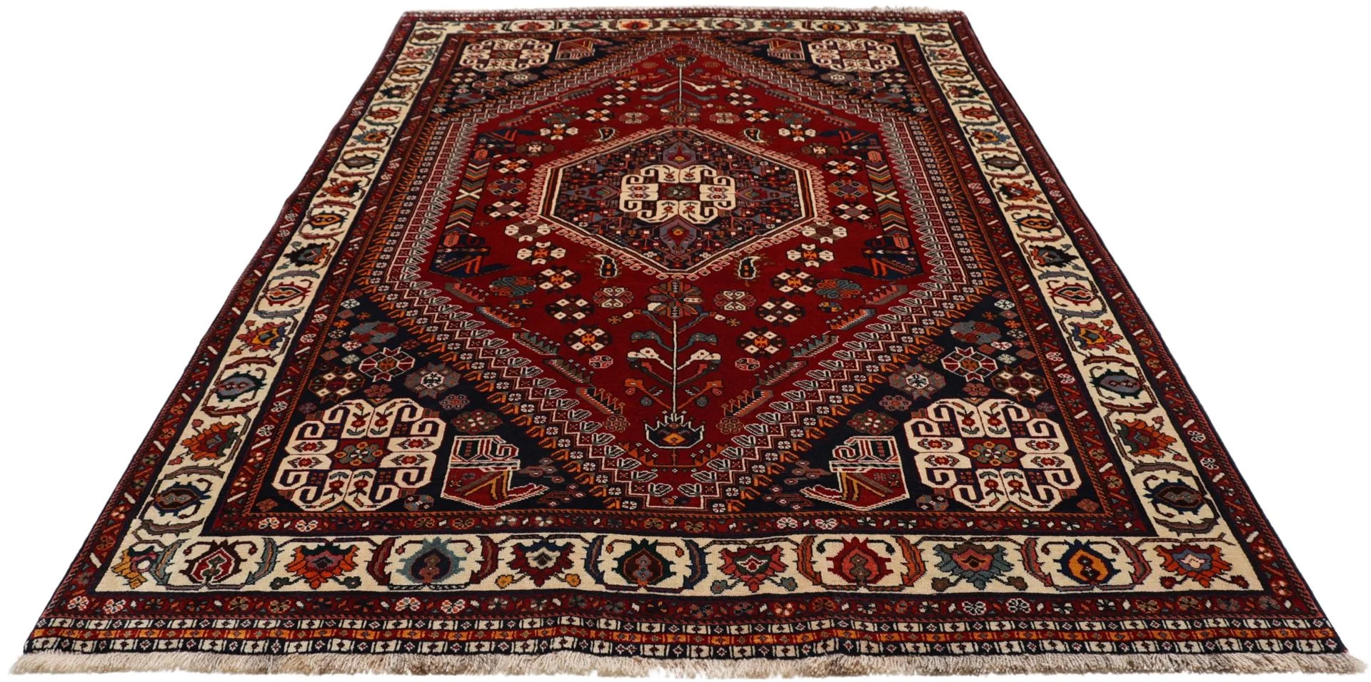 Handgeknüpfter Qashqai Perserteppich 167 × 264 cm