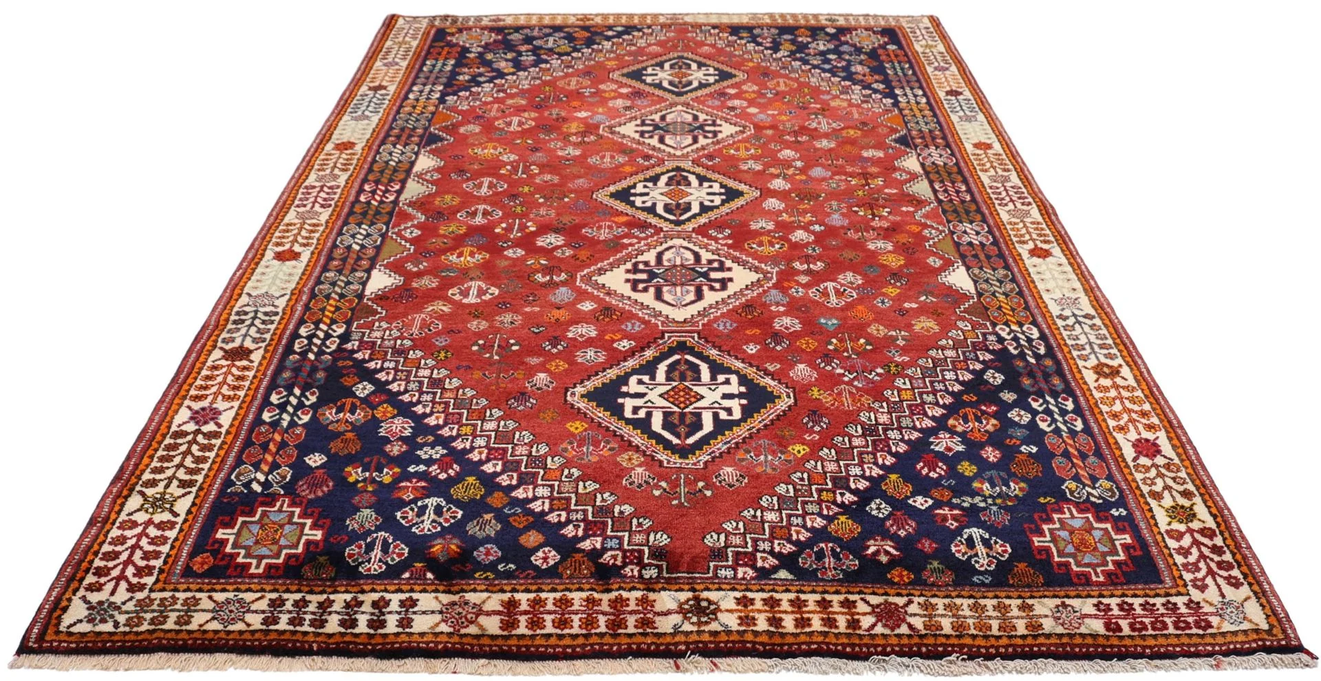 Handgeknüpfter Shiraz Perserteppich 173 × 265 cm