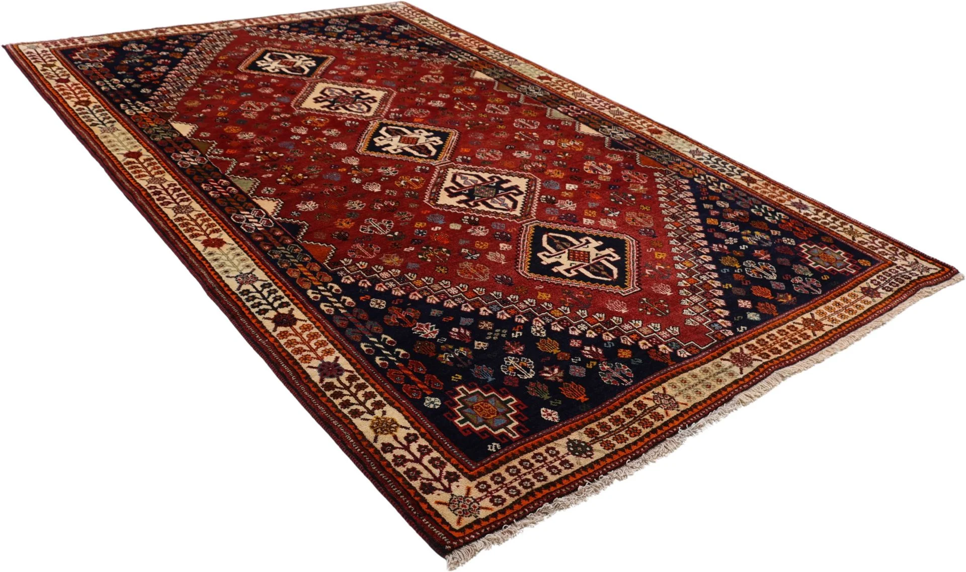 Handgeknüpfter Shiraz Perserteppich 173 × 265 cm