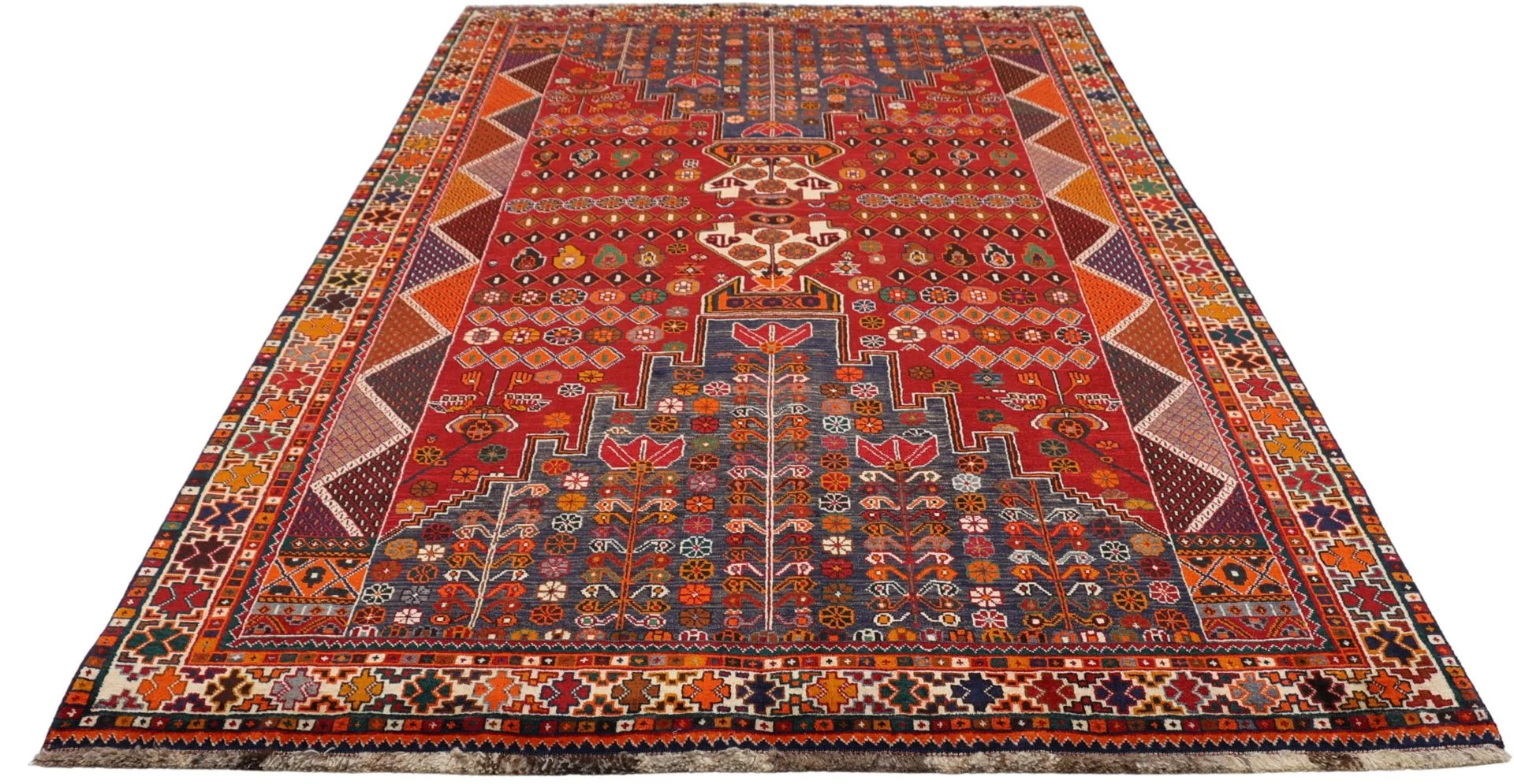 Shiraz Perserteppich aus Iran, 162 × 270 cm