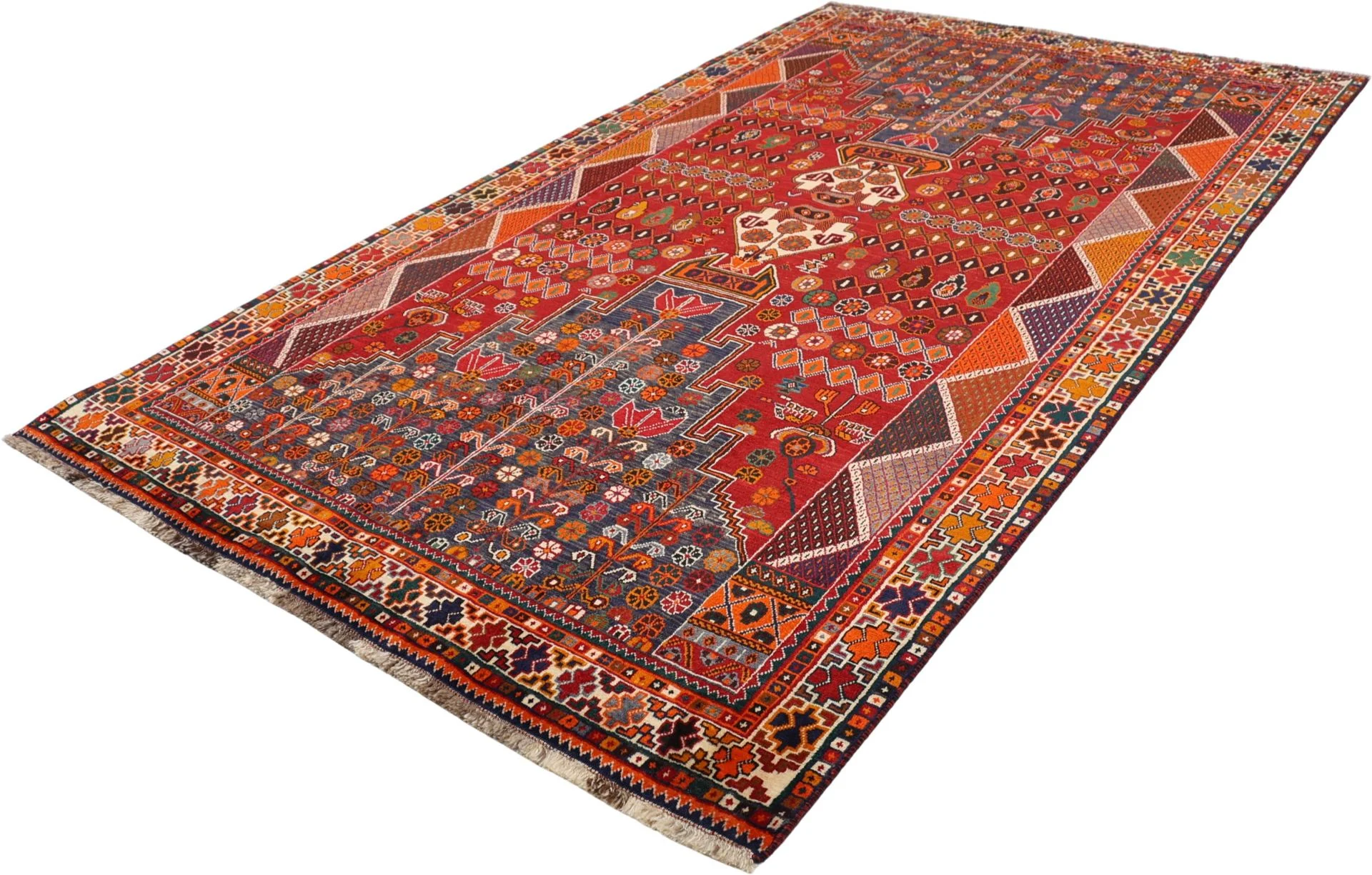 Shiraz Perserteppich aus Iran, 162 × 270 cm