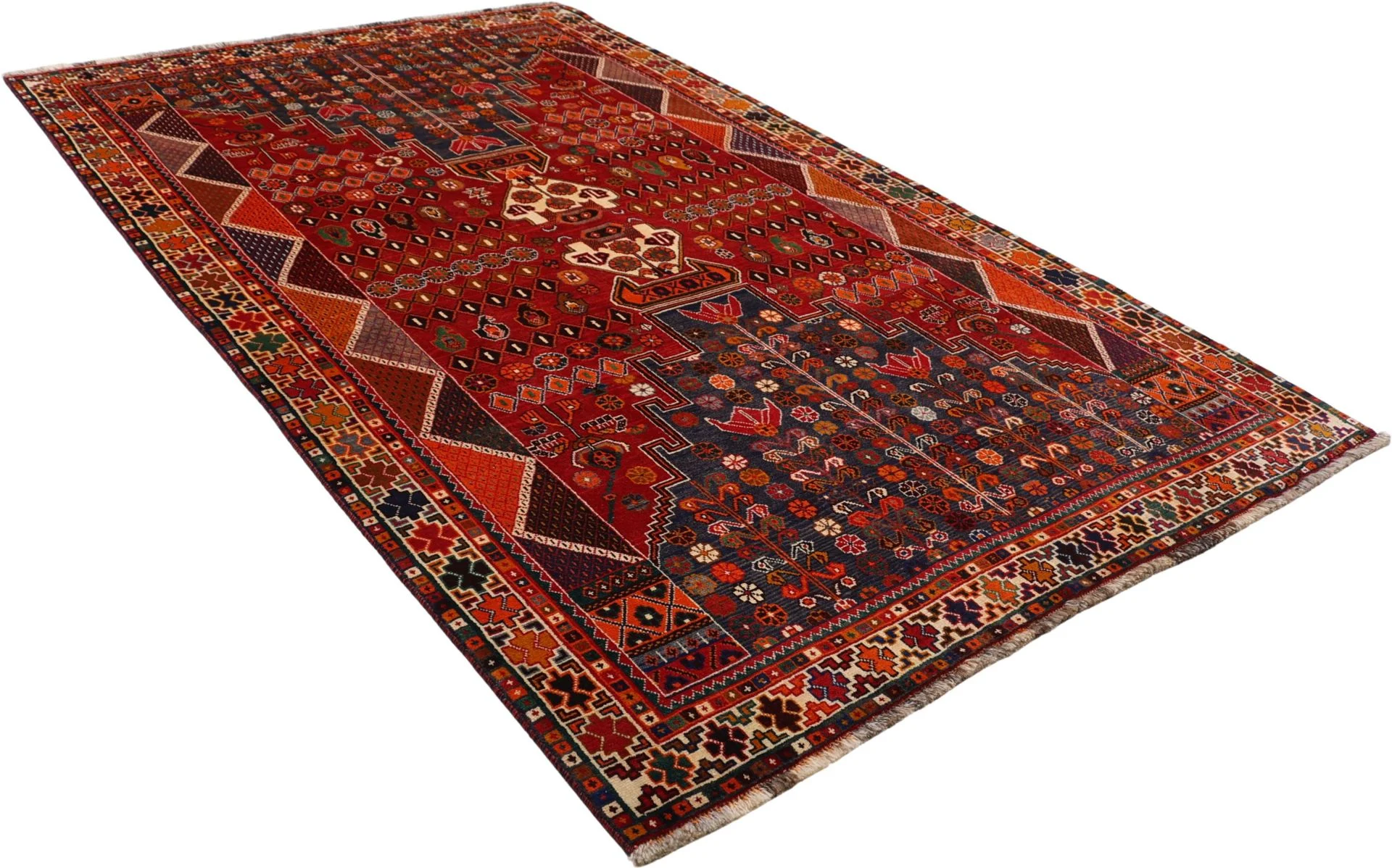 Shiraz Perserteppich aus Iran, 162 × 270 cm