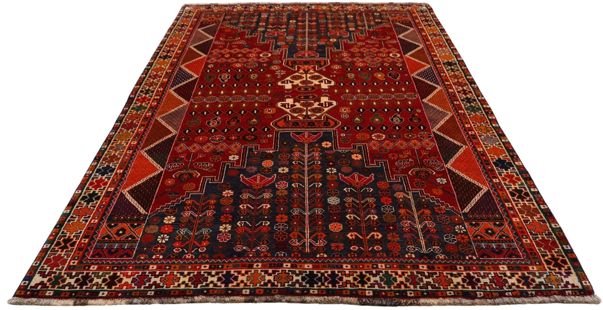 Shiraz Perserteppich aus Iran, 162 × 270 cm