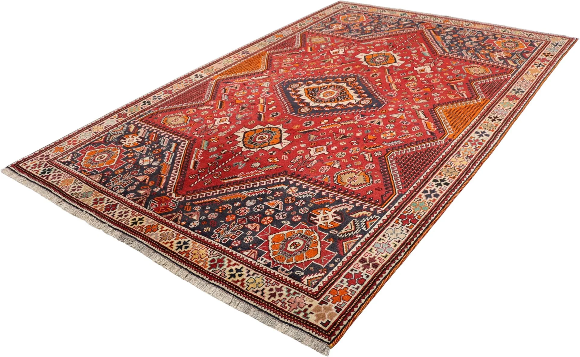Shiraz Perserteppich aus Iran, 170 × 265 cm