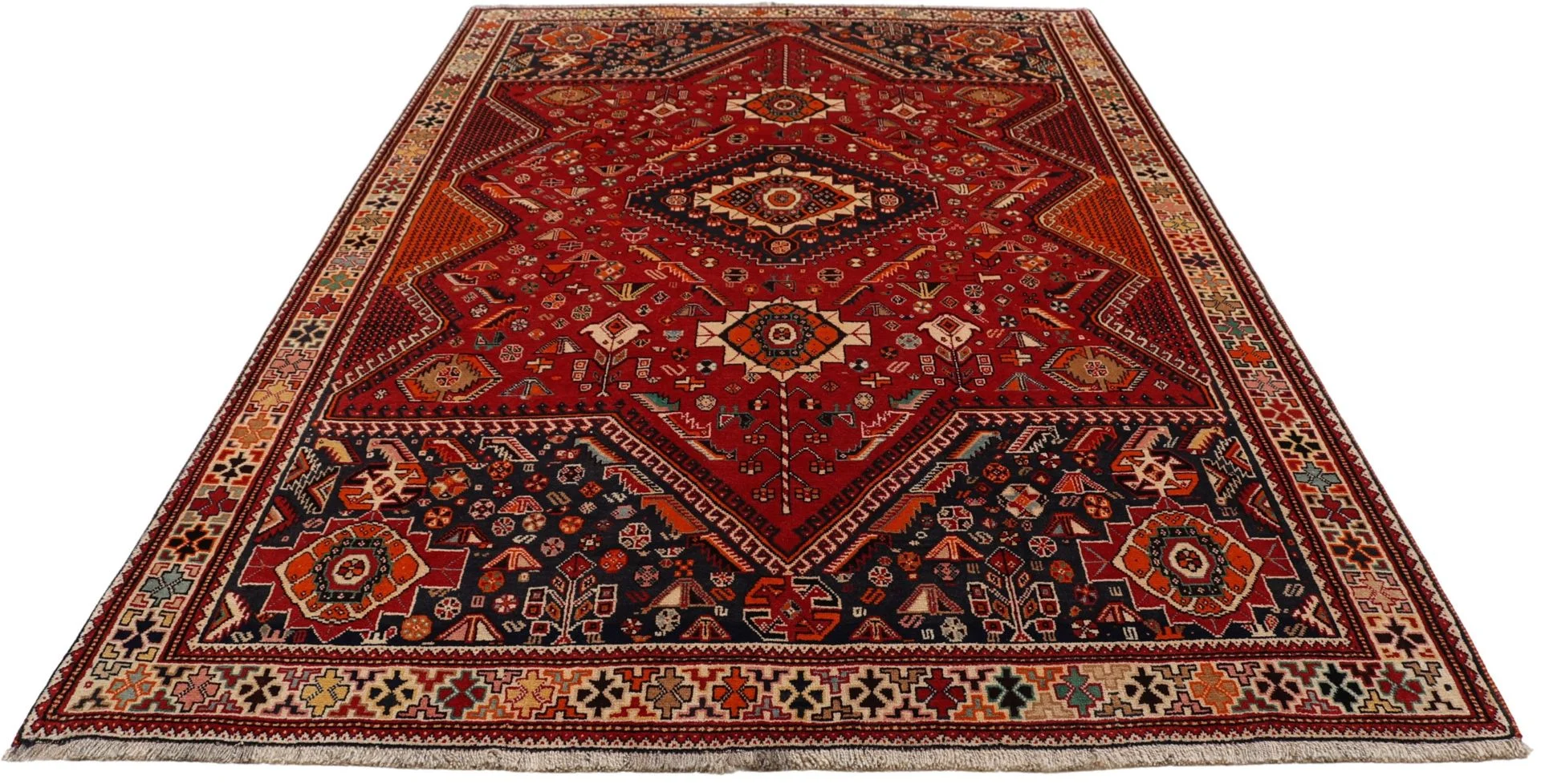 Shiraz Perserteppich aus Iran, 170 × 265 cm