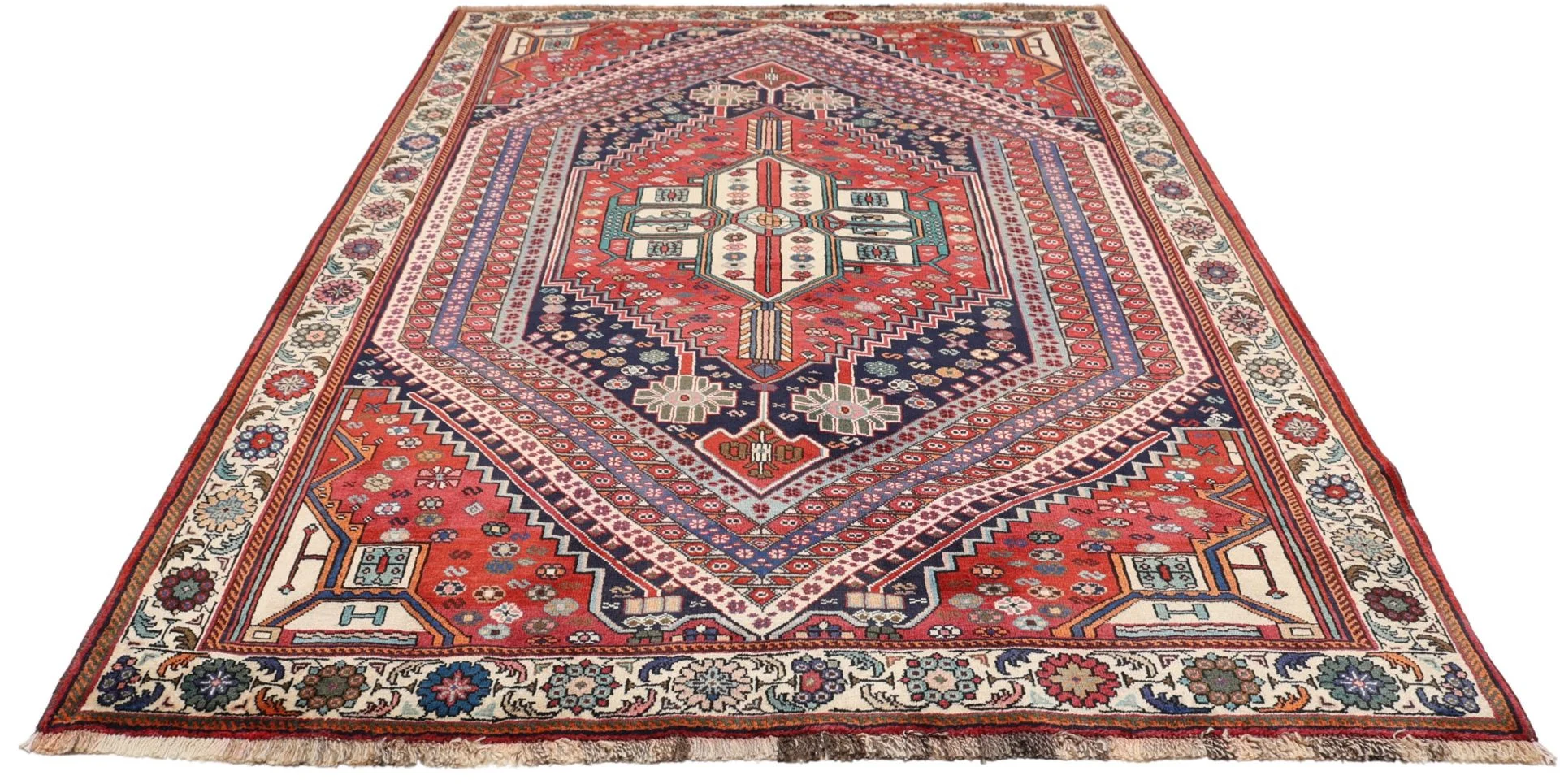 Shiraz Perserteppich aus Iran, 170 × 253 cm