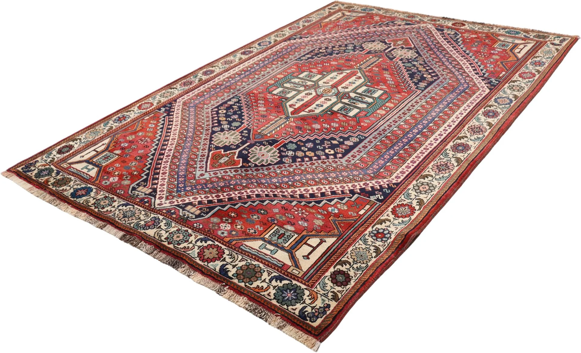 Shiraz Perserteppich aus Iran, 170 × 253 cm