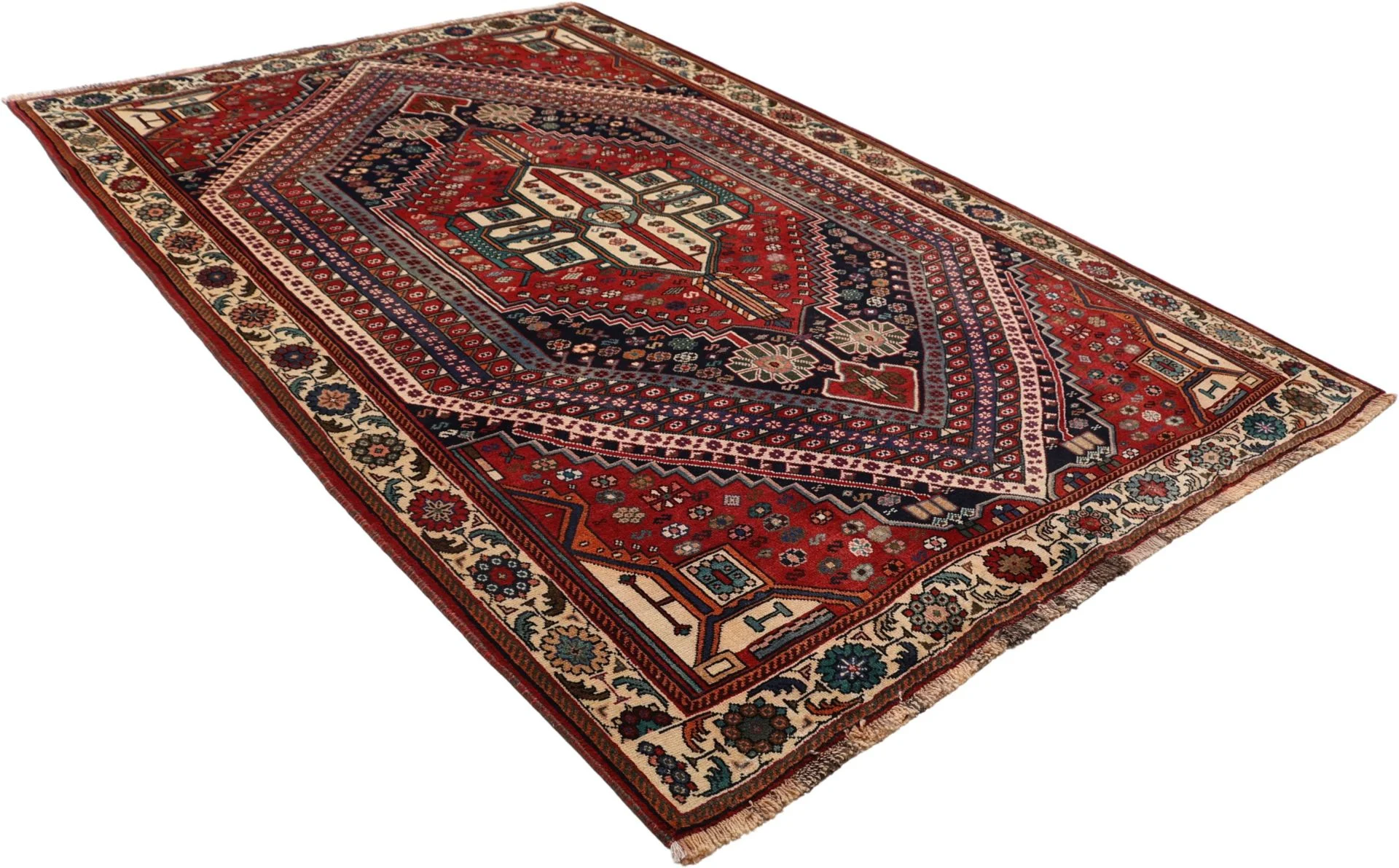 Shiraz Perserteppich aus Iran, 170 × 253 cm