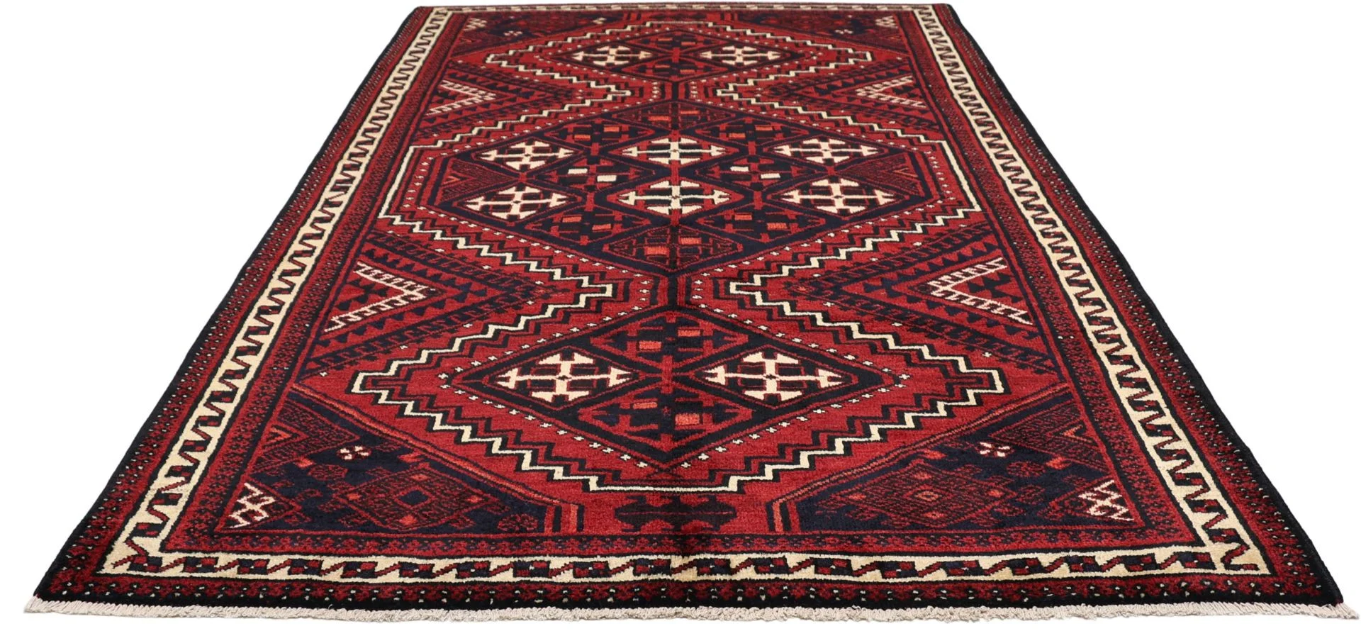 Handgeknüpfter Shiraz Perserteppich, 183 × 290 cm, Wolle