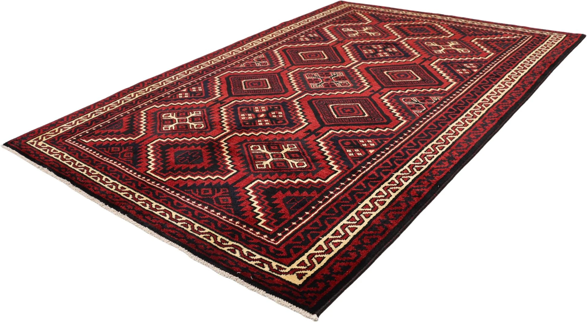 Handgeknüpfter Shiraz Perserteppich, 180 × 260 cm, Wolle