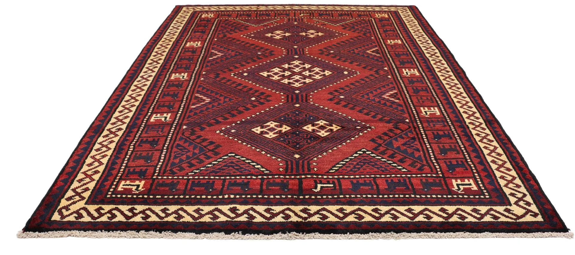 Shiraz Perserteppich 180 × 250 cm aus Wolle, handgeknüpft